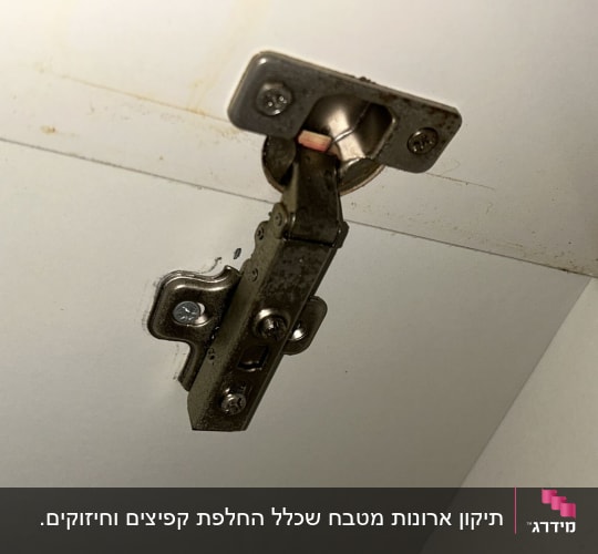 ציר מתכת לדלת ארון עץ